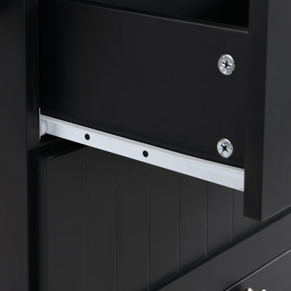1st Choice Modern Farmhouse Kitchen Island Set with Storage Cabinet