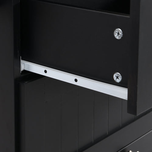 1st Choice Modern Farmhouse Kitchen Island Set with Storage Cabinet