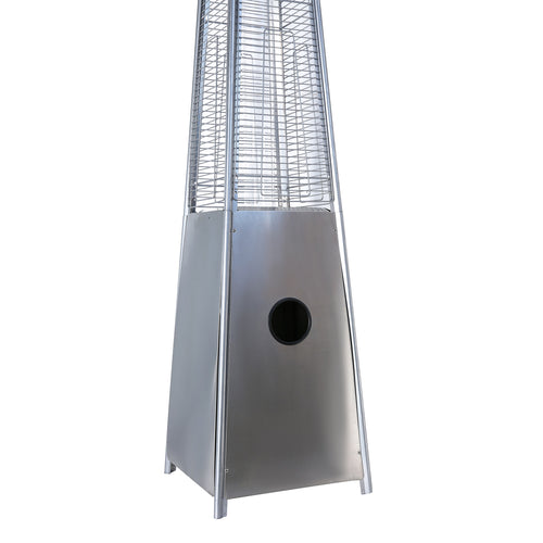 1st Choice Pulse ignition Iron Glass Tube Pyramid Outdoor Flame Heater