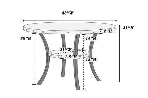 1st Choice Modern Classic Dining Room Furniture Set in Natural Wood