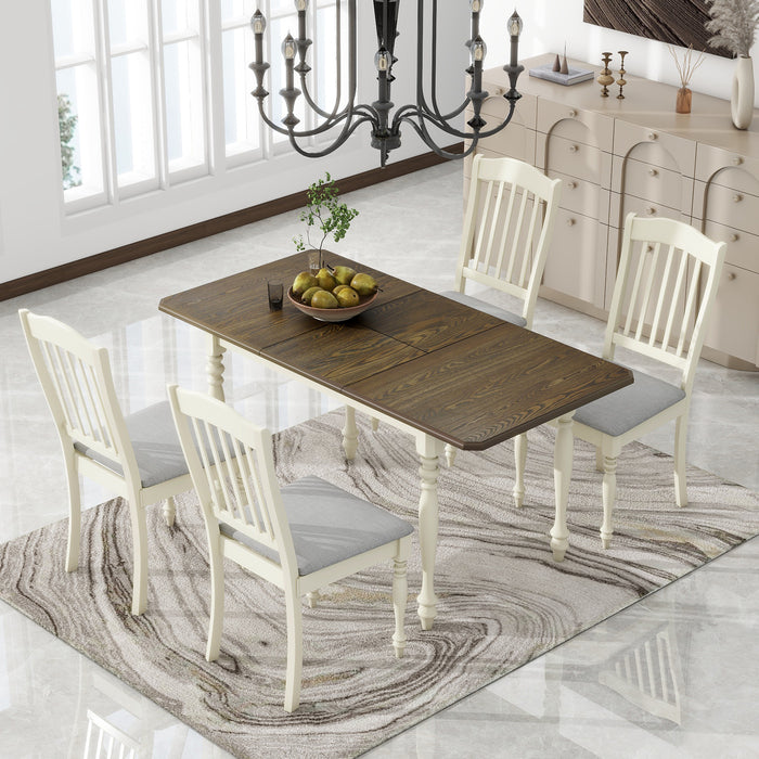 1st Choice Transform Your Dining Space with Mid-Century Elegance | Solid Wood Dining Set