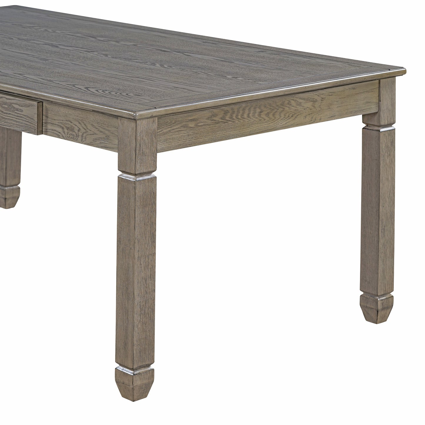 1st Choice 6-Piece Retro 72'L Rectangular Dining Table Set with 4 Drawers