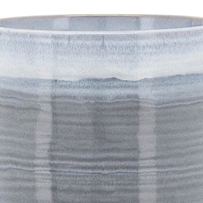 1st Choice Stylish Elegant Ceramic 8" Planter on Stand in Blue Fade