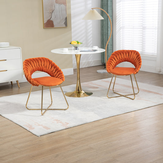 1st Choice Accent Velvet Upholstered Dining Side Chairs - Set of 2
