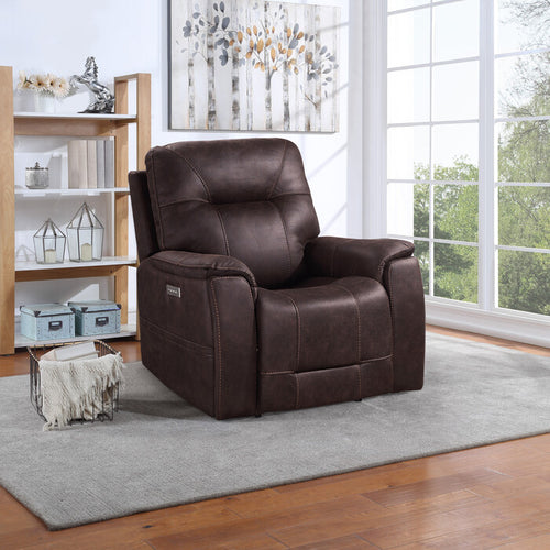 1st Choice Transitional Triple-Power Recliner with Power Footrest