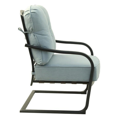 1st Choice Modern Outdoor Light Blue Dining Spring Chair - Set of 2