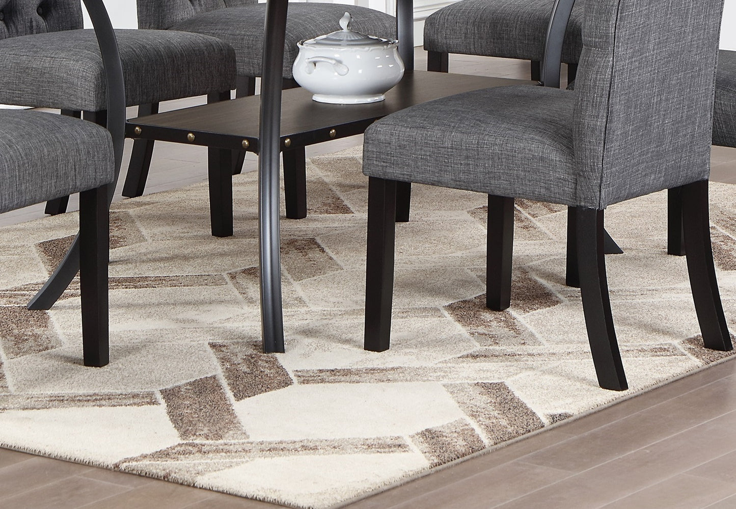 1st Choice Modern Classic Dining Room Furniture Set in Natural Wood