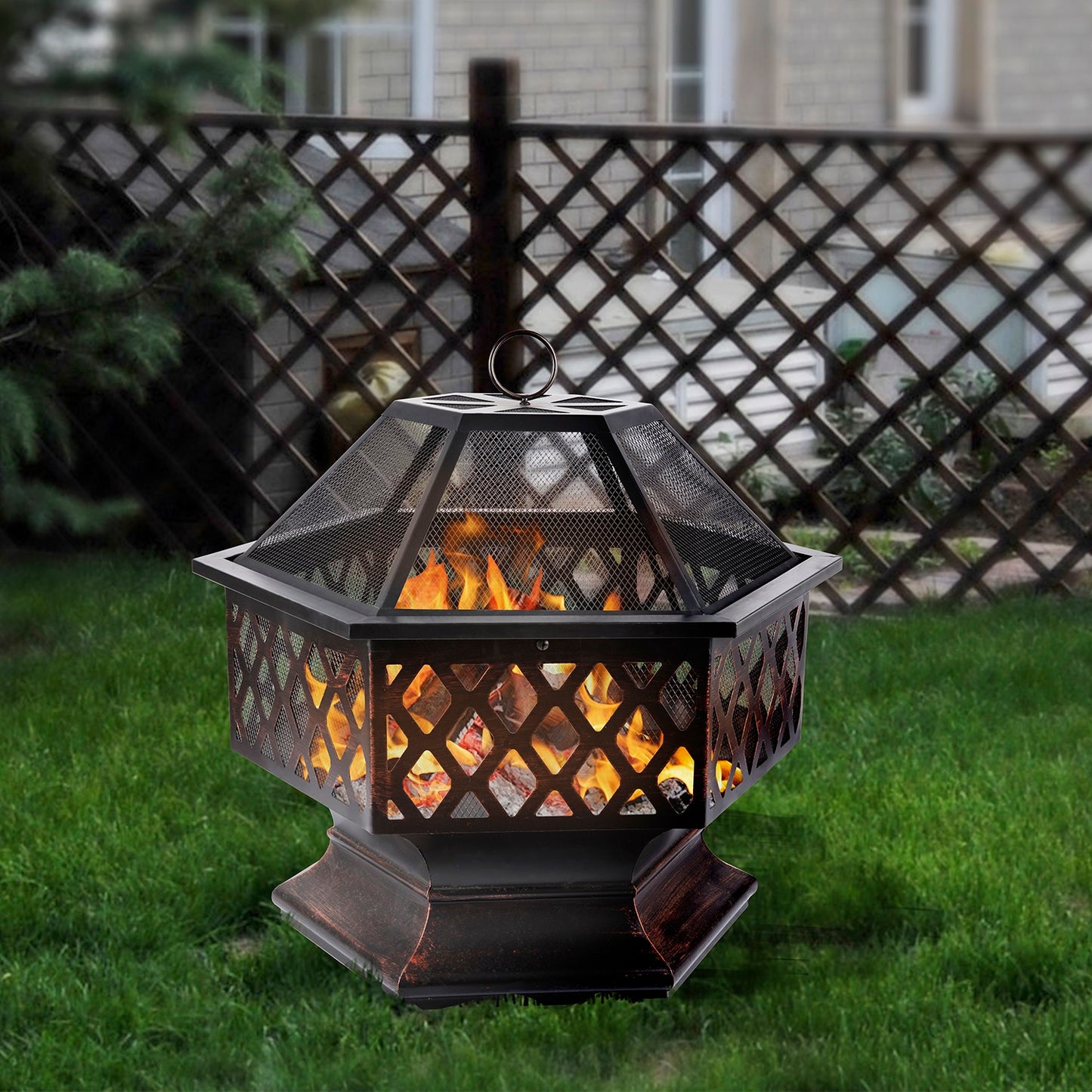 1st Choice Outdoor Versatile Durable Space 24.4" Iron Fire Pit