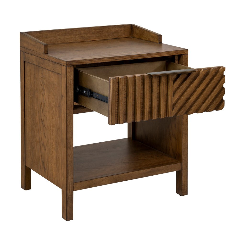 1st Choice Modern Sunset Cliff 1-Drawer Nightstand with Shelf