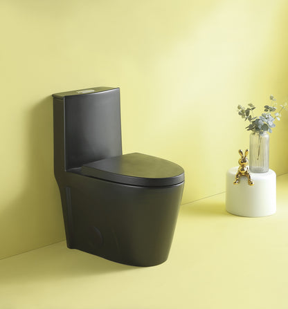 1st Choice 15 5/8 Inch 1.1/1.6 GPF Dual Flush 1-Piece Elongated Toilet