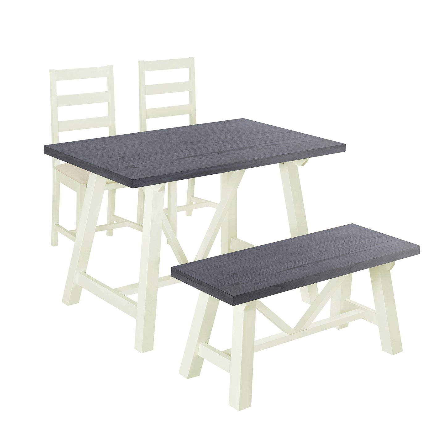 1st Choice 4-Piece Dining Table Set Solid Wood Kitchen Table Set
