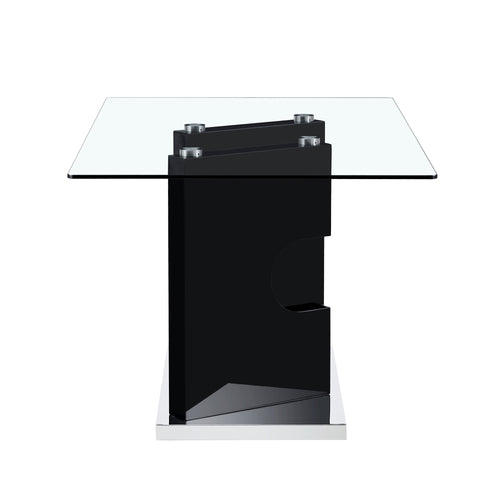 1st Choice Large Modern Minimalist Rectangular Glass Dining Table