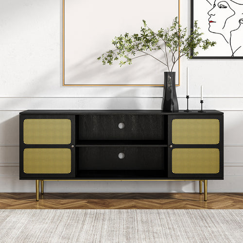 1st Choice Modern and Elegant TV Stand for TV's up to 65" in Black