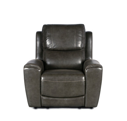 1st Choice Contemporary Leather Power Reclining with Power Leg Rest