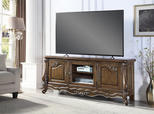 1st Choice Modern Spacious Storage TV Stand Console in Antique Oak Finish